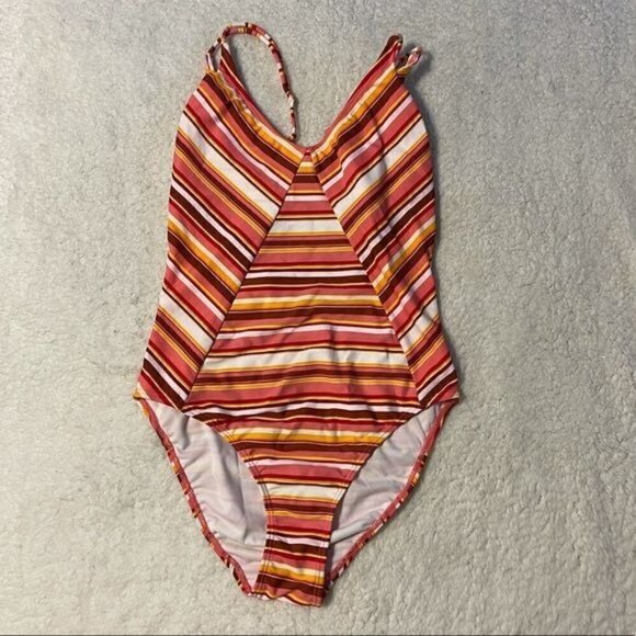 No Boundaries Striped One Piece - Picture 2 of 5